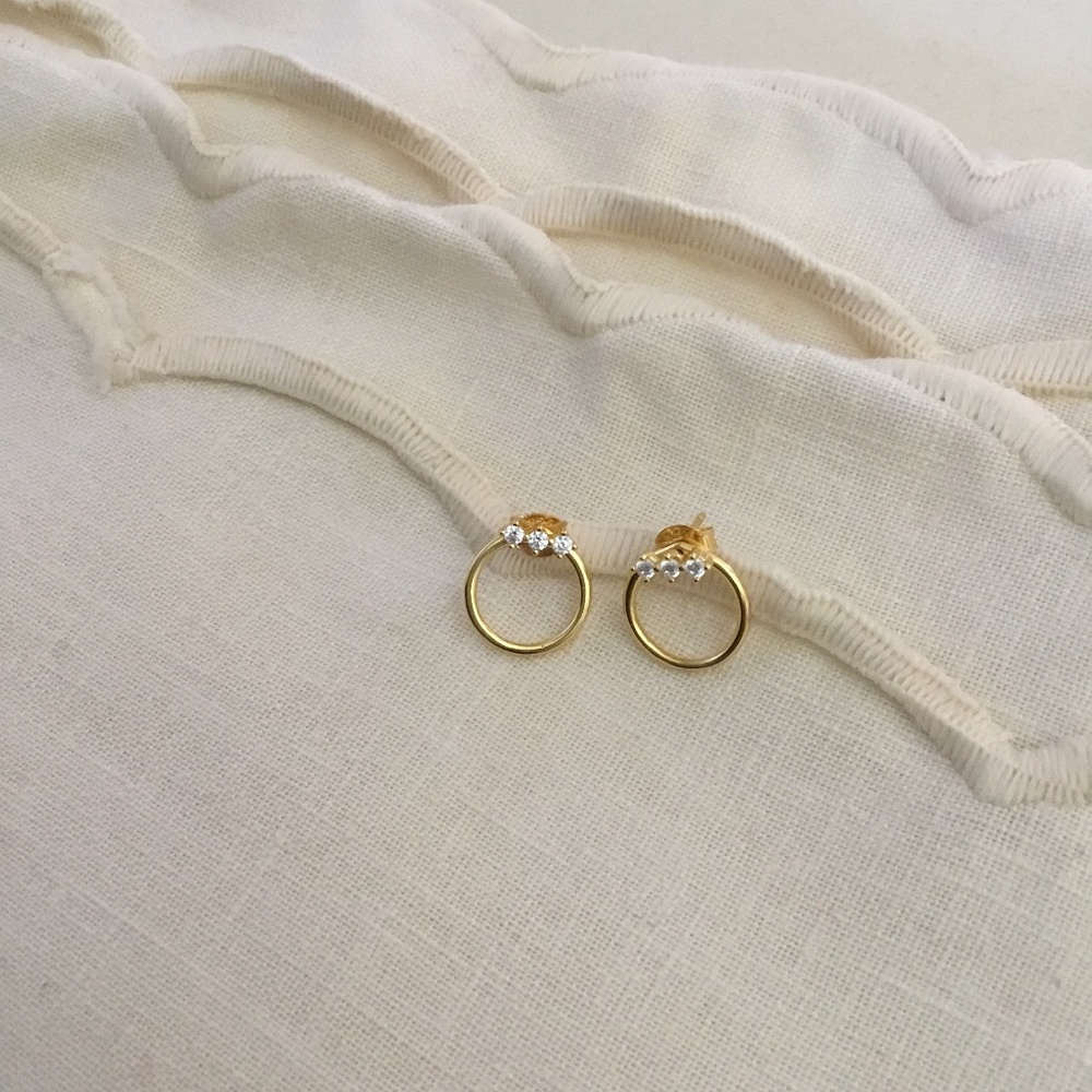 New Bar Small Hoop Earrings
